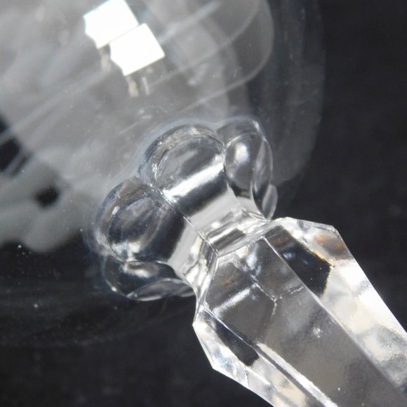 Set of 2 Libbey Glass Glenmore Etched Water Goblet 7 inches tall Vintage - Picture 11 of 11